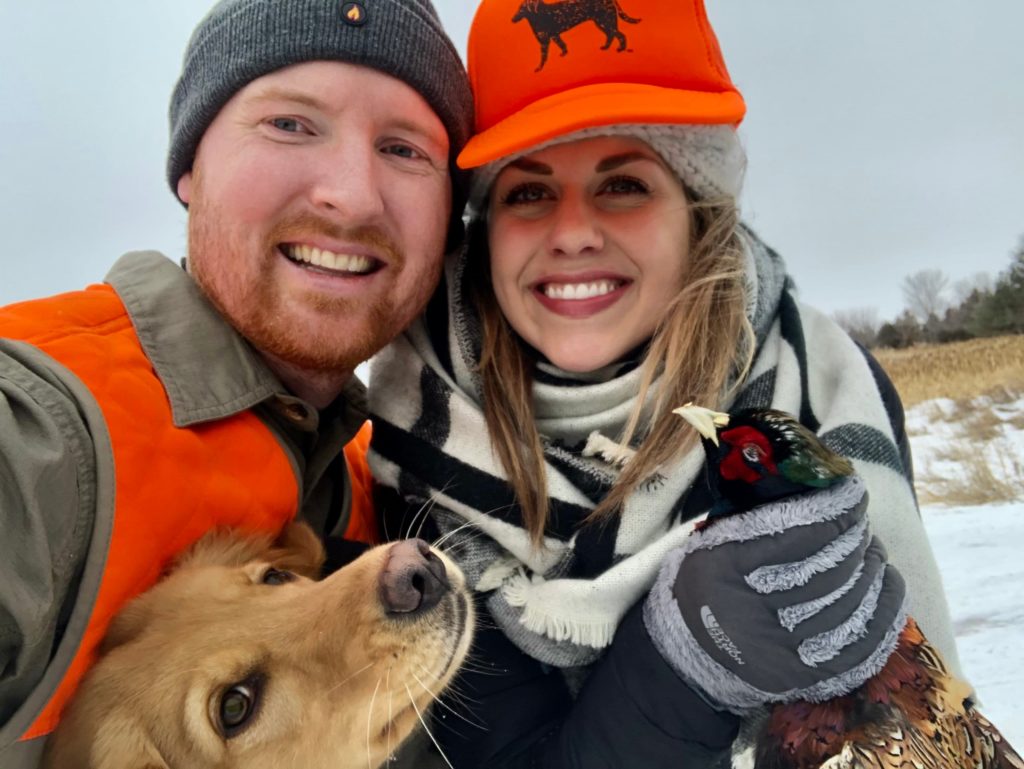Troy and Sarah Klongerbo hunting in South Dakota