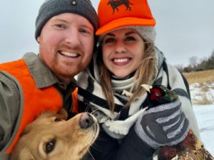 Sarah and Troy Klongerbo hunting in South Dakota
