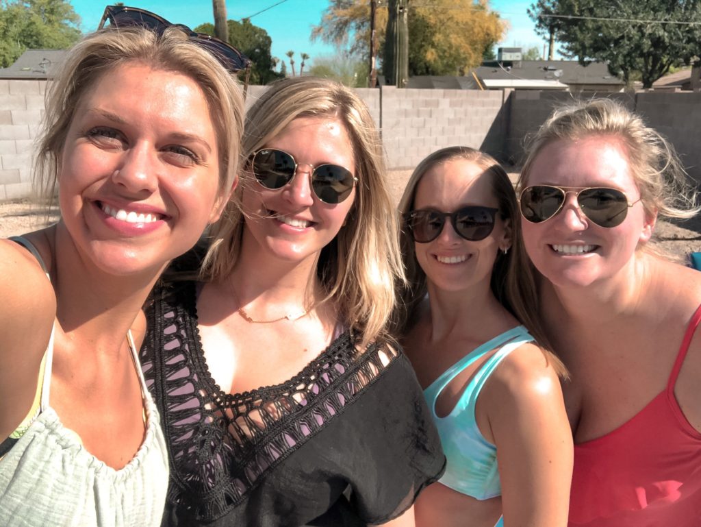 Sarah Klongerbo and friends in Arizona