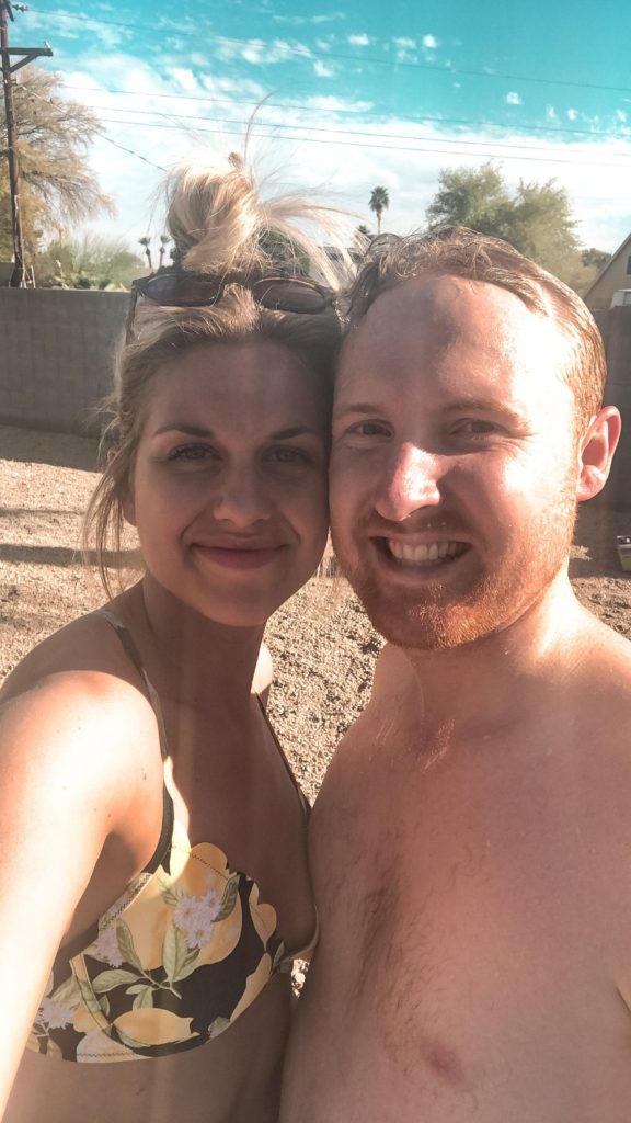 Sarah and Troy Klongerbo in Arizona