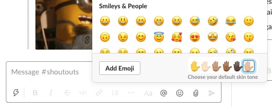 How to Change Default Skin Tone for Emojis on Slack