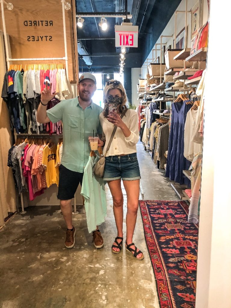 Troy and Sarah Klongerbo shopping in Kansas City