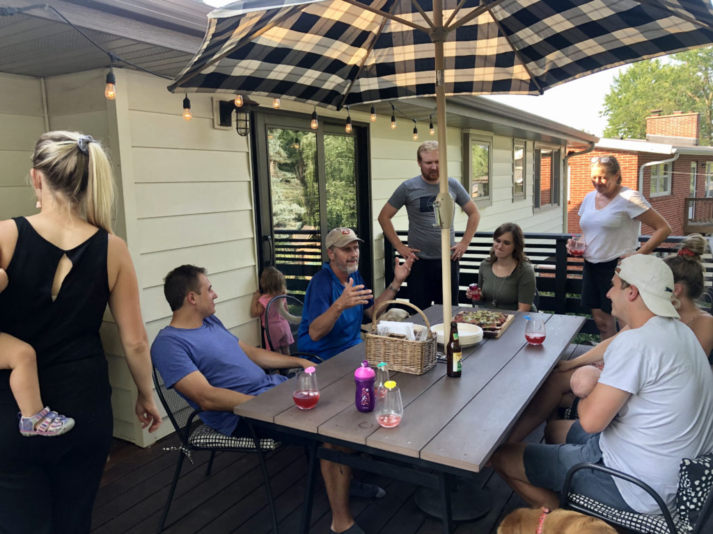 Sarah Klongerbo's family at their first-annual progressive BBQ contest