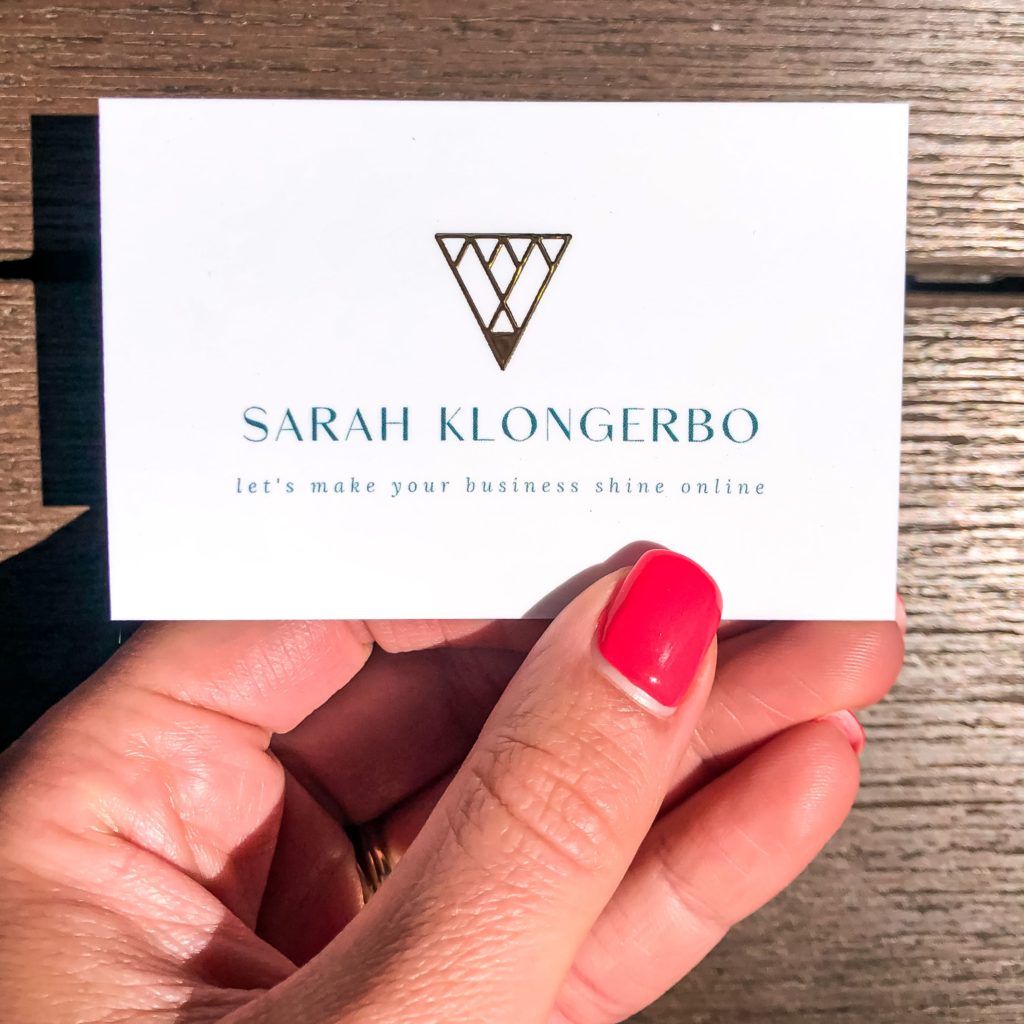 Sarah Klongerbo Business Cards
