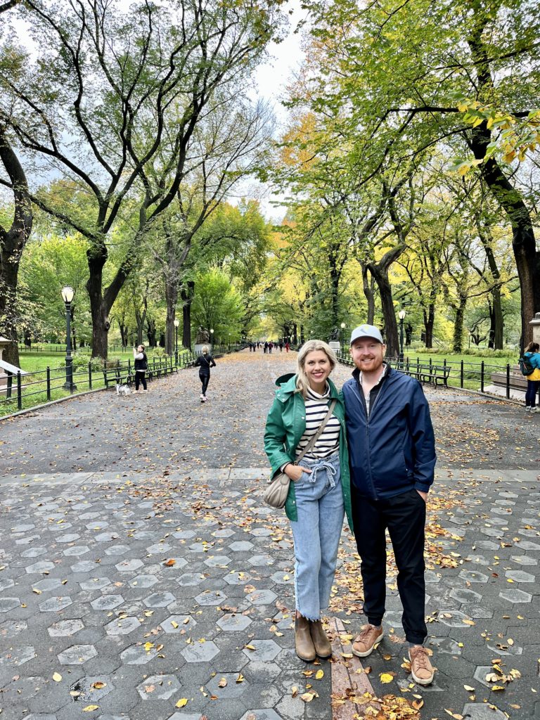 Troy and Sarah Klongerbo at Central Park in NYC