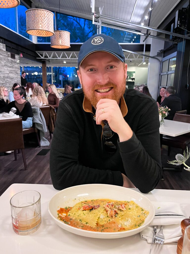 Troy Klongerbo at dinner in Colorado Springs