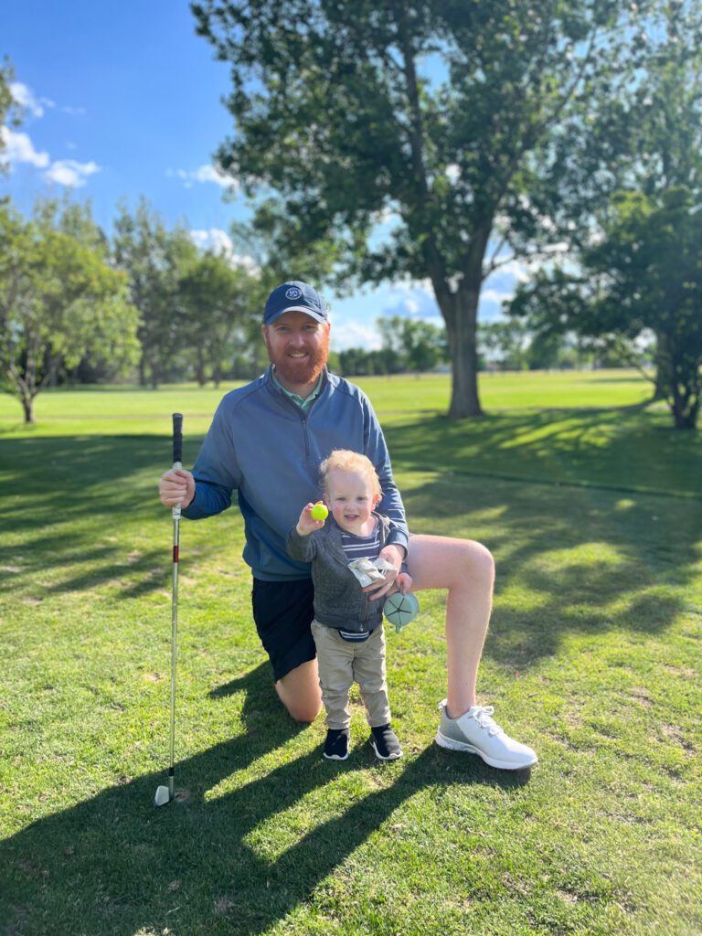 Troy and Calvin Klongerbo golfing