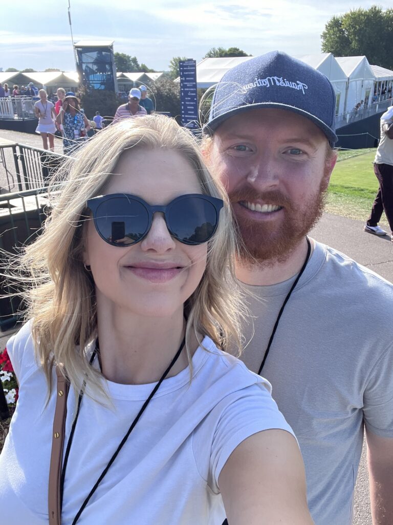 Sarah and Troy Klongerbo at the Sanford International