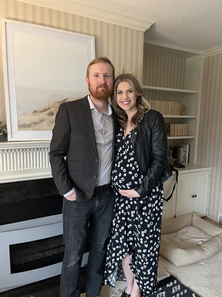 Troy and Sarah Klongerbo dressed up for a date